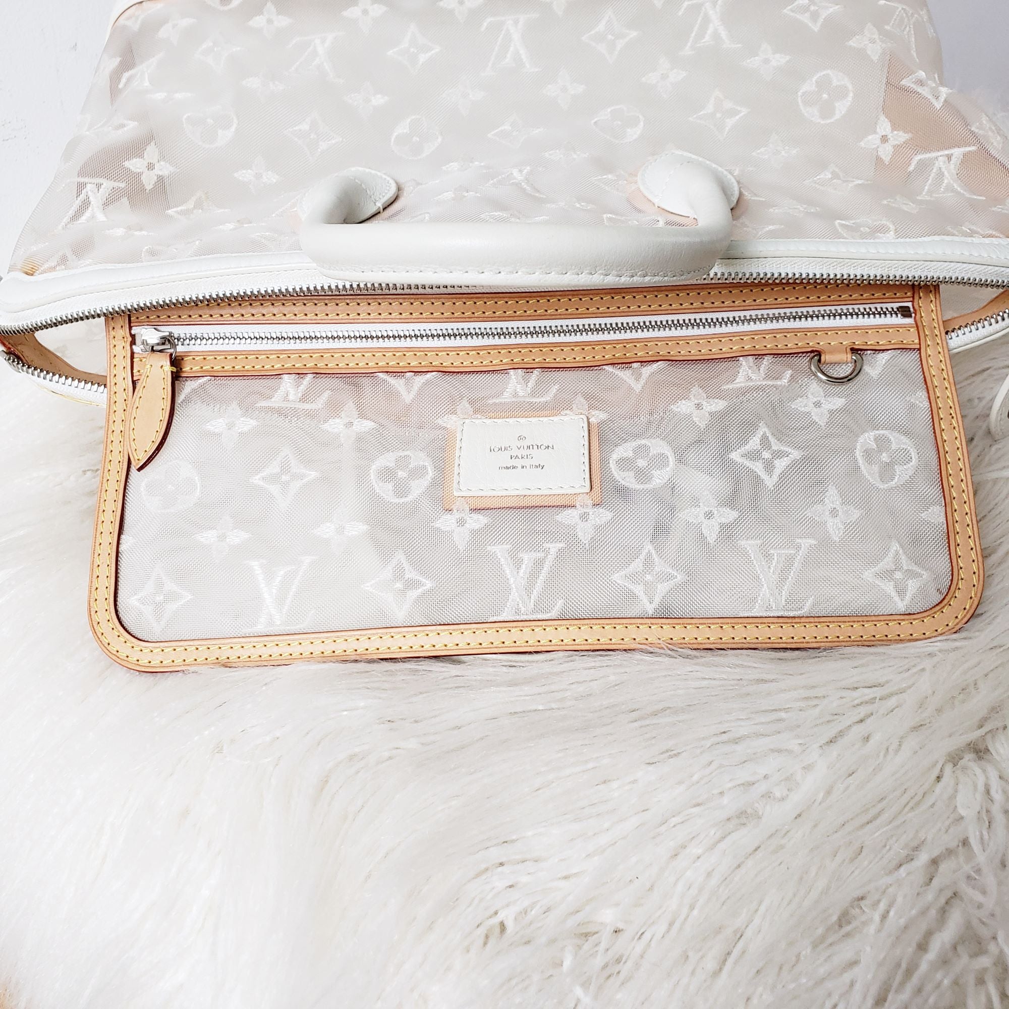 LOUIS VUITTON MONOGRAM TRANSPARENCE LOCKIT EAST WEST BAG