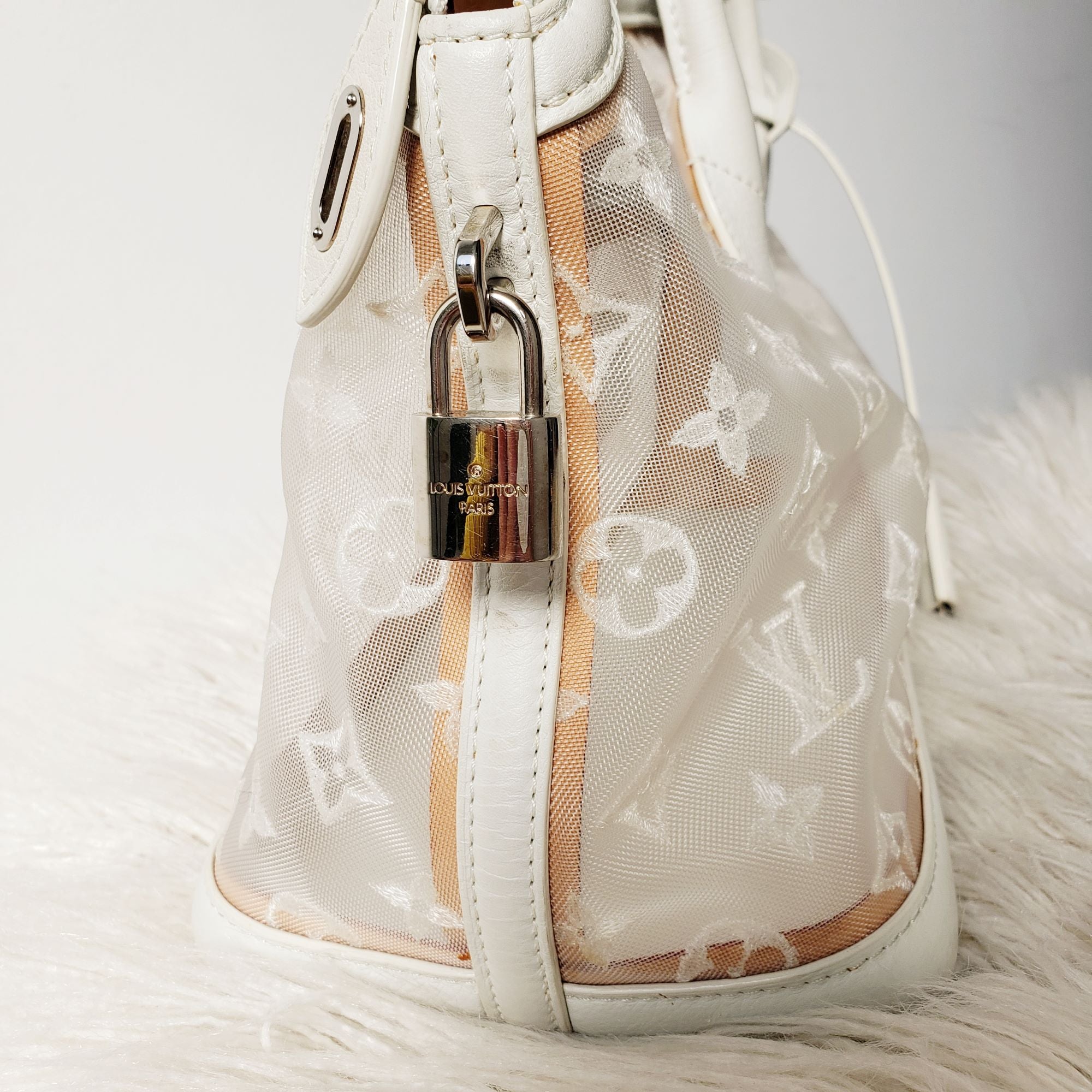 LOUIS VUITTON MONOGRAM TRANSPARENCE LOCKIT EAST WEST BAG