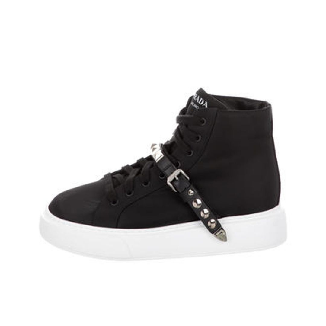 PRADA HIGHTOP PLATFORM SNEAKERS