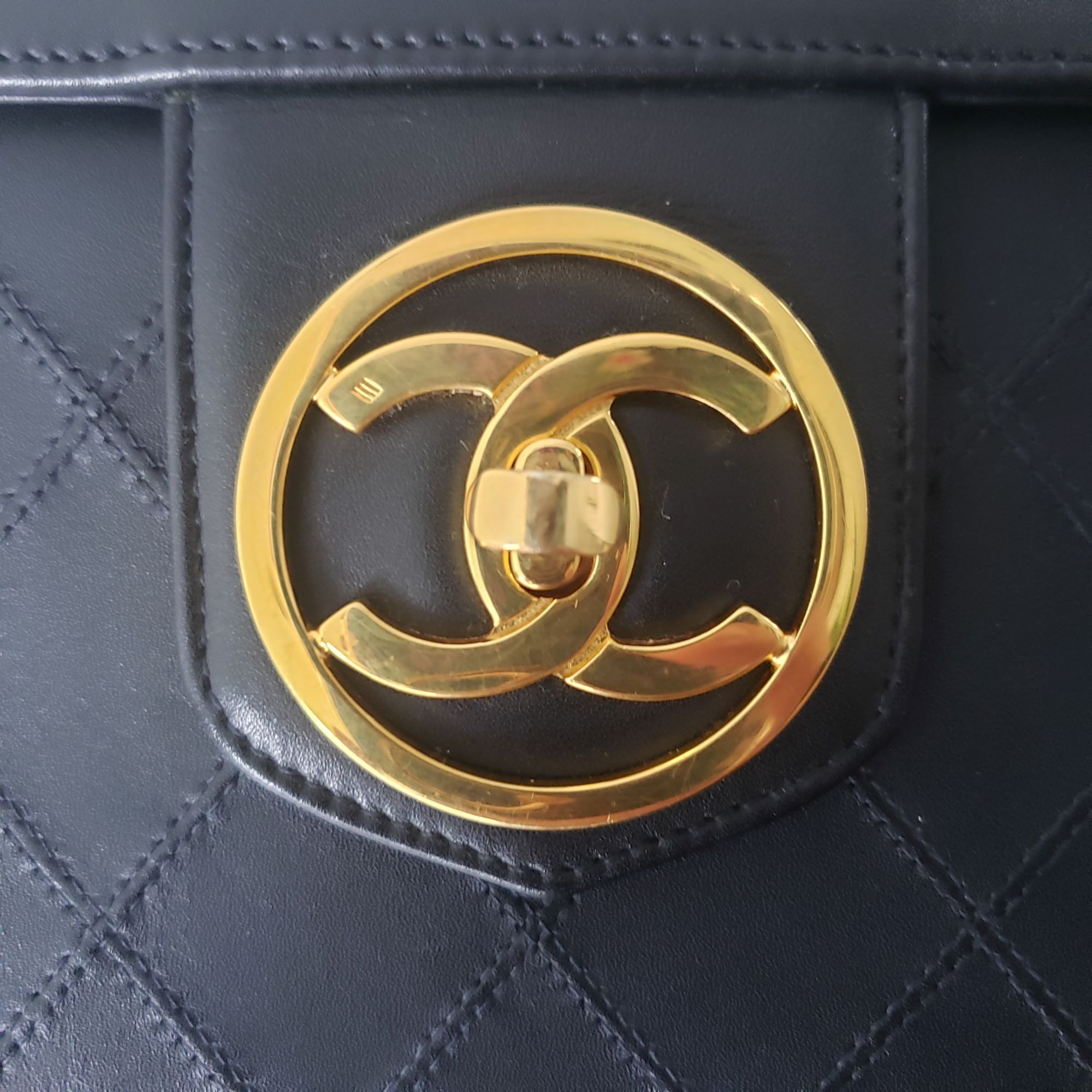 CHANEL CALFSKIN QUILTED VANITY CASE