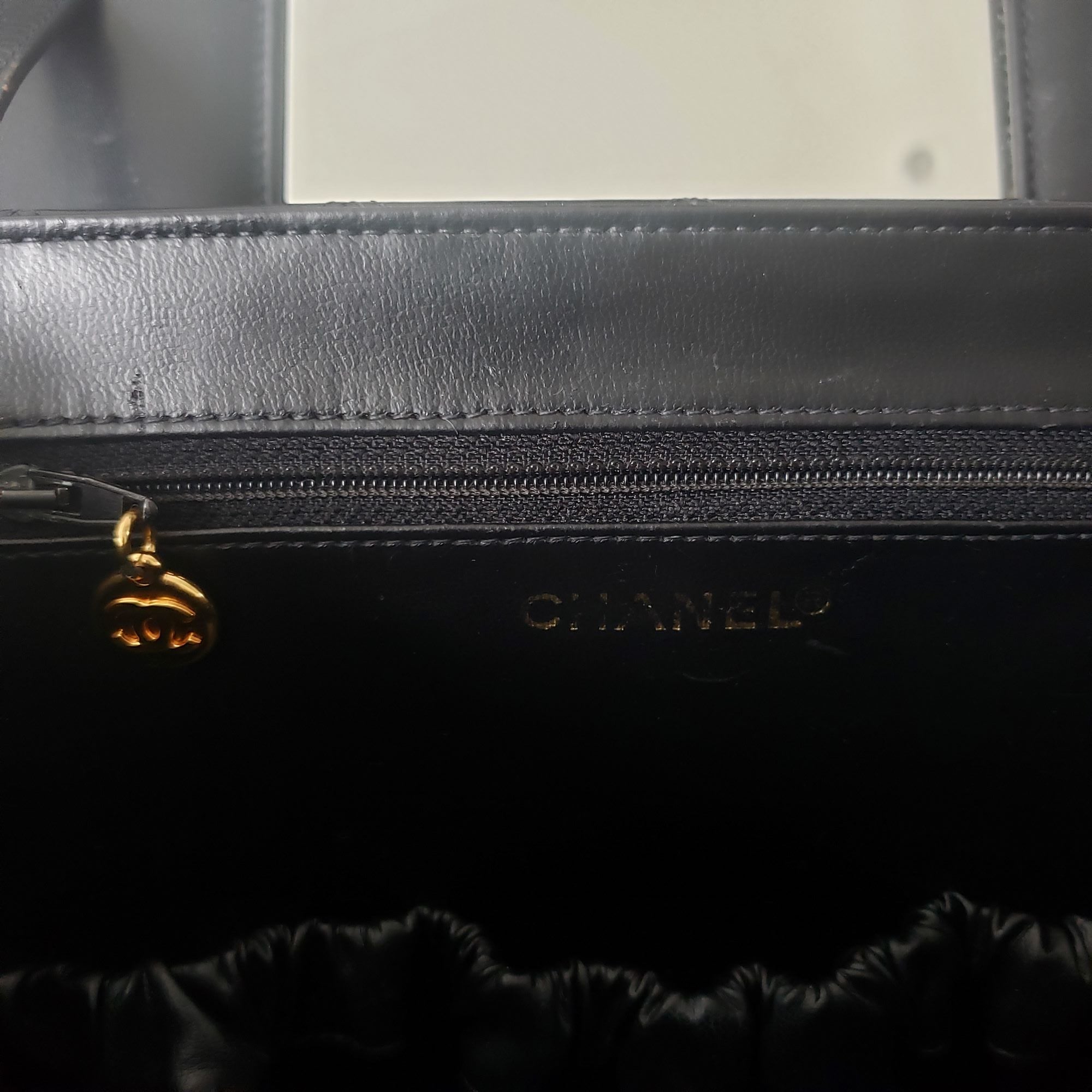 CHANEL CALFSKIN QUILTED VANITY CASE